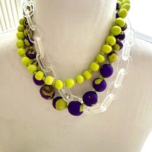 BRAND NEW ✨ Artisan-made Multi-strand beaded necklace. Hand-rolled artist clay.